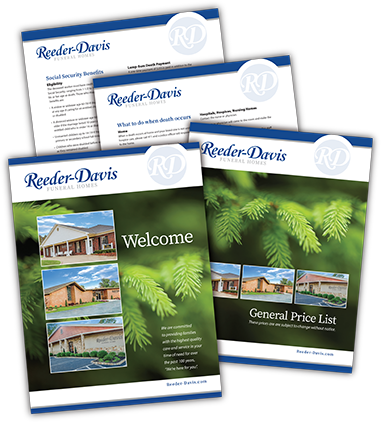 Reeder-Davis pre-planning information guide
